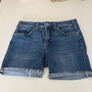 Pilcro and the Letterpress Anthropologie cut off Jean shorts size 26
